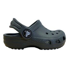 Crocs Children’s Gray Indoor & Outdoor Slip-On Shoes Classic Clogs Size 5 - New